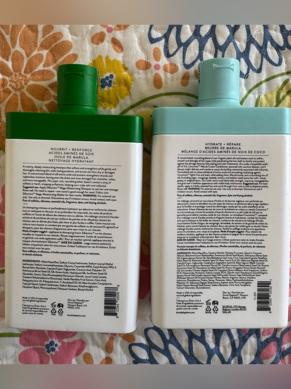 New drunk elephant shampoo and conditioner set (green & blue) - Picture 2 of 2